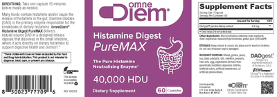 Histamine Digest Puremax  Curated Wellness