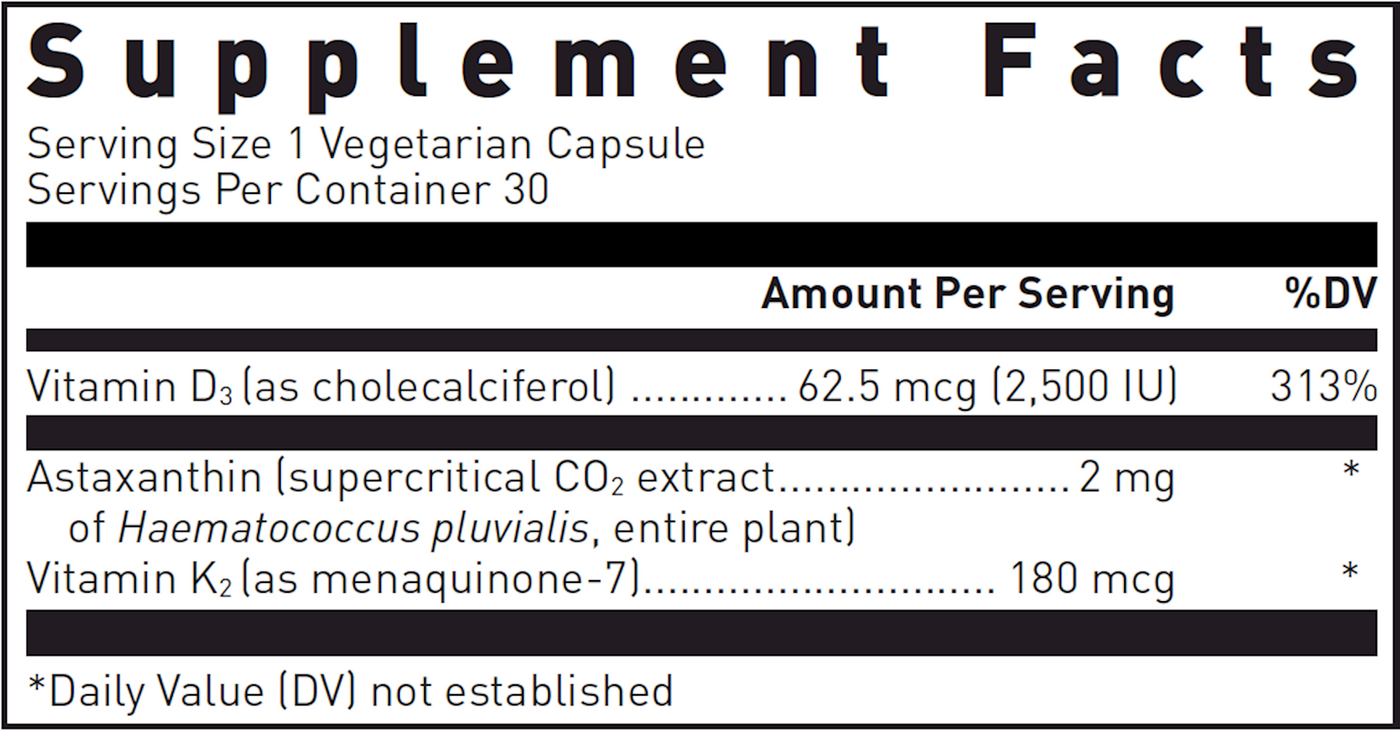 K2-D3 w/Astaxanthin  Curated Wellness