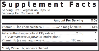 K2-D3 w/Astaxanthin  Curated Wellness