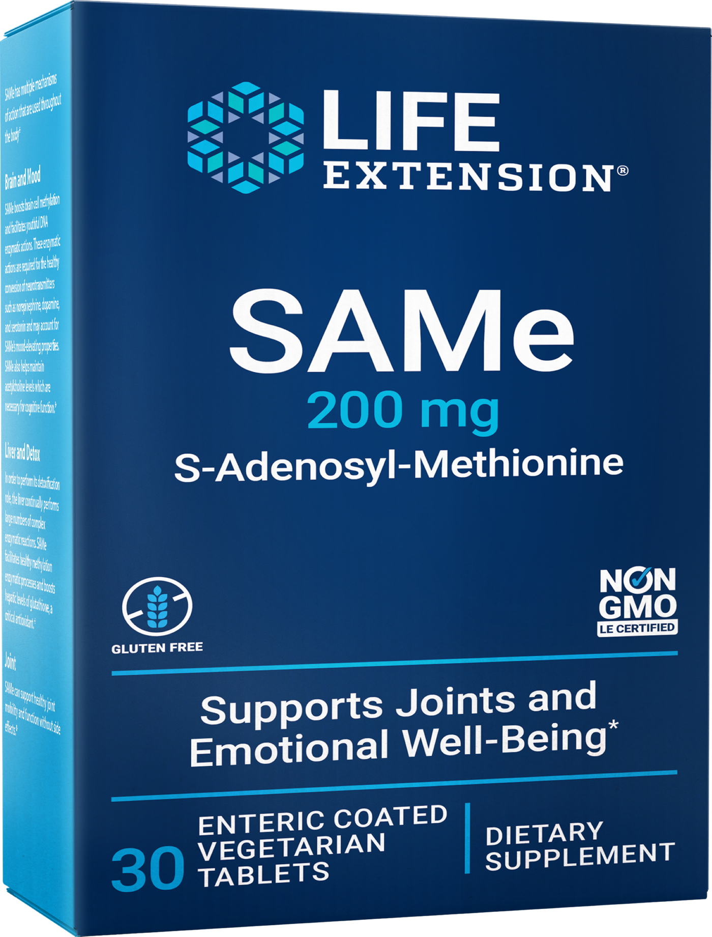 SAMe (S-Adenosyl-Methionine) 200mg 30 ct Curated Wellness