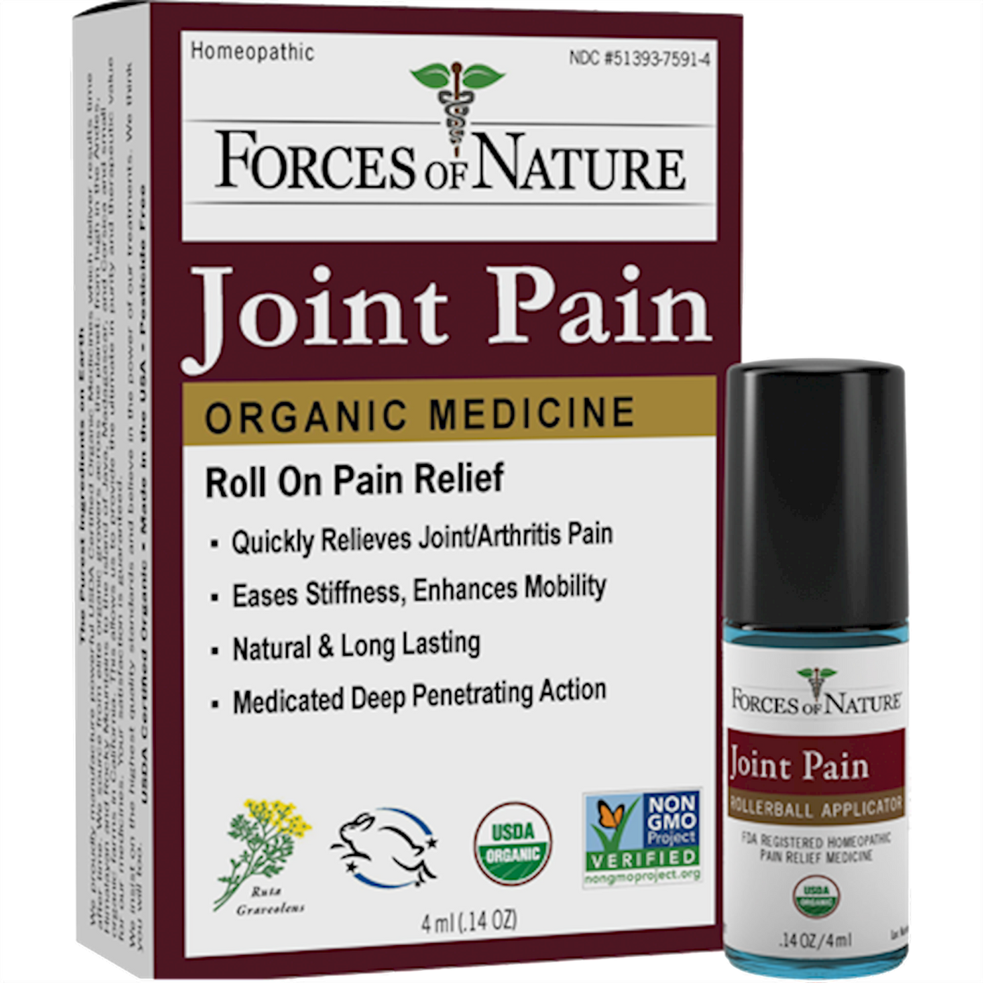 Joint Pain Organic .14 fl oz Curated Wellness