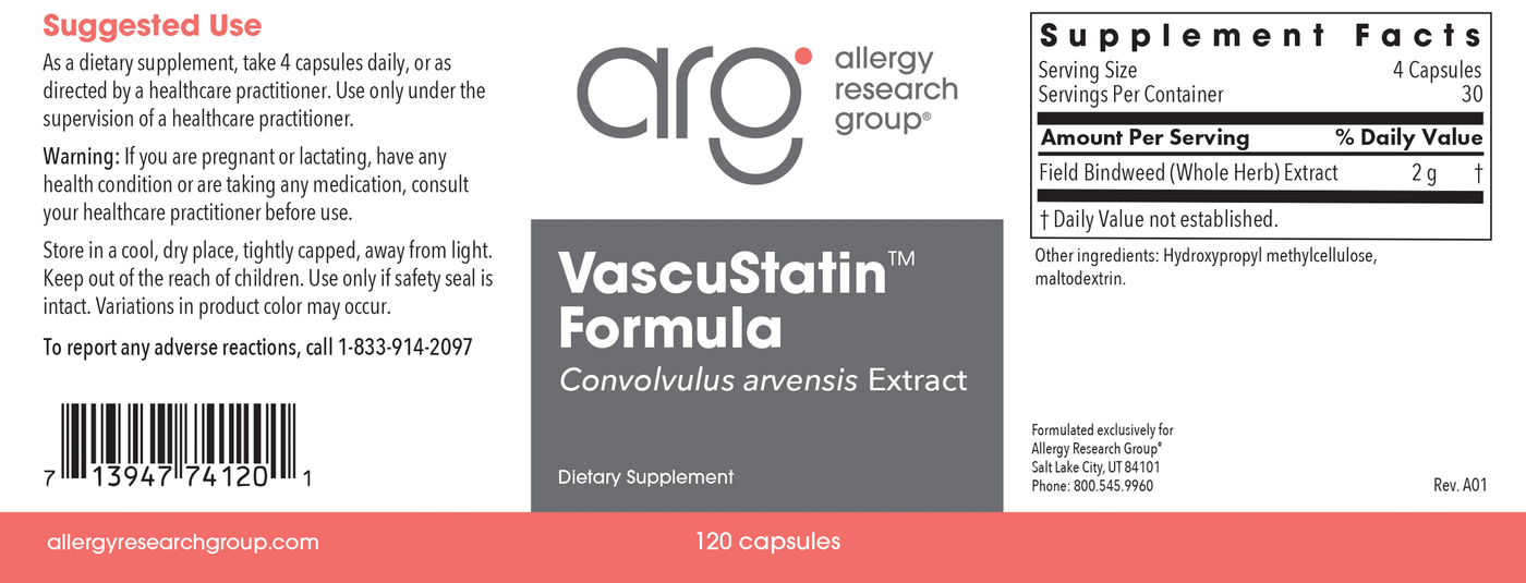 VascuStatin Formula  Curated Wellness