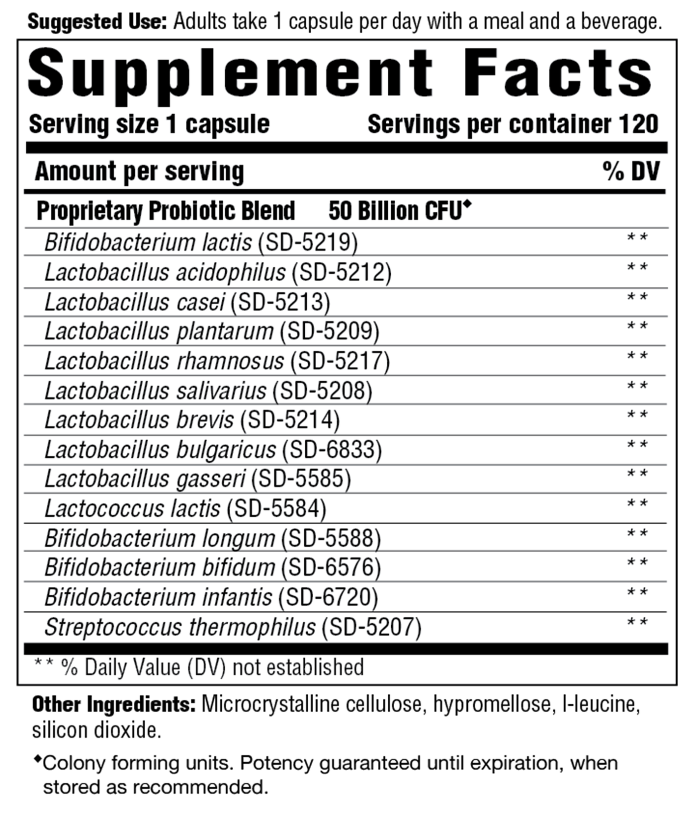 Flora 50-14 Clinical Strength 120 vecaps Curated Wellness