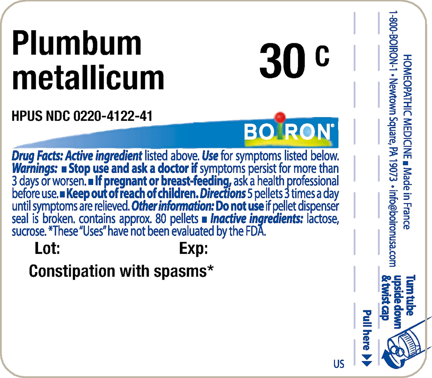Plumbum Metallicum 30C 80 plts Curated Wellness