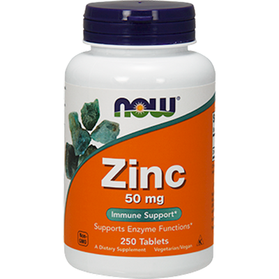 Zinc 50 mg 250 tabs Curated Wellness