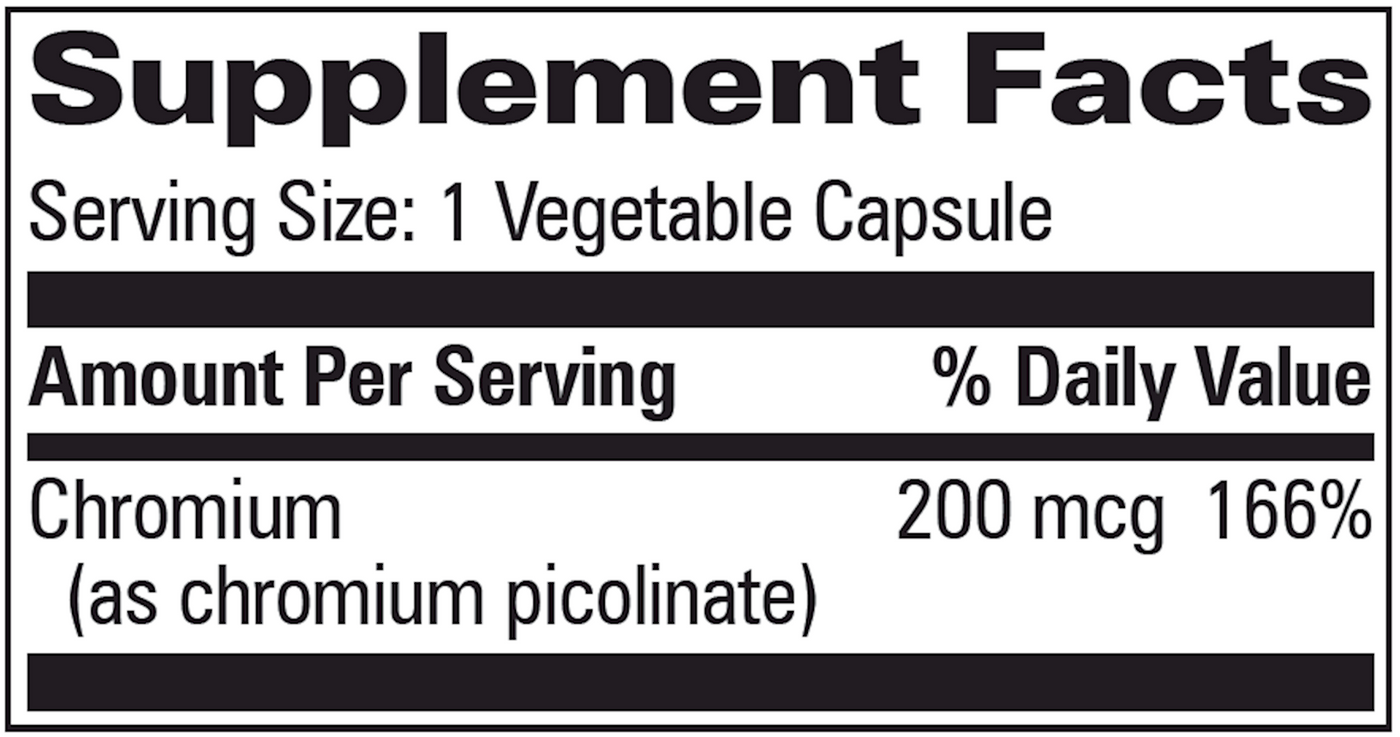 Chromium Picolinate-V 60 vcaps Curated Wellness