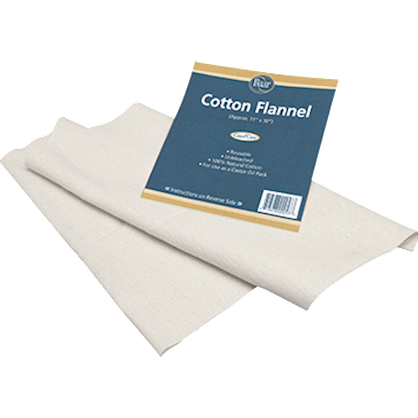 Cotton Flannel for Castor Oil 1 pack Curated Wellness