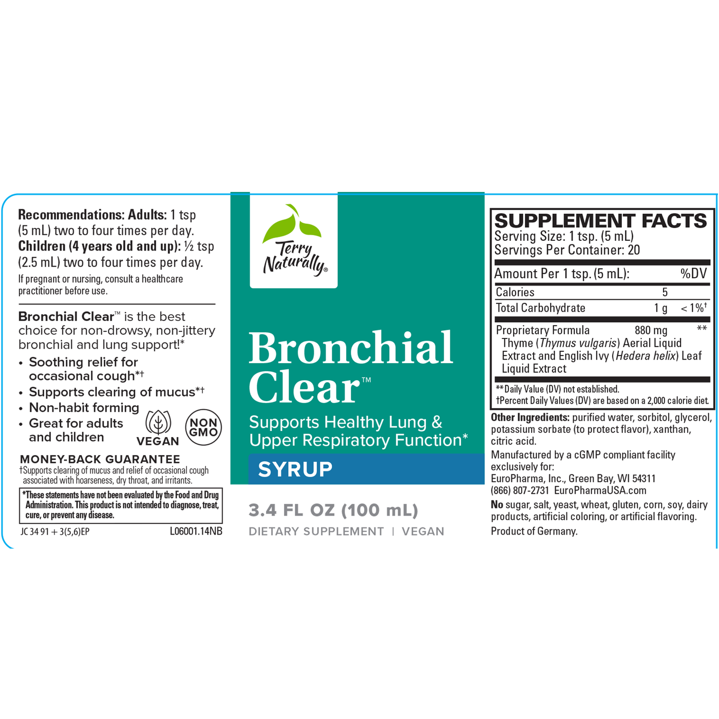 Bronchial Clear™ Syrup 100ml Curated Wellness