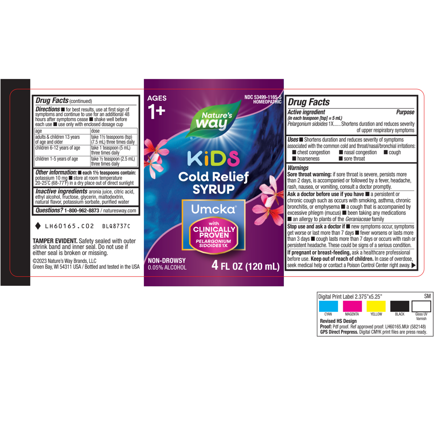 Umcka ColdCare Kids Syrup Cherry 4 fl oz Curated Wellness