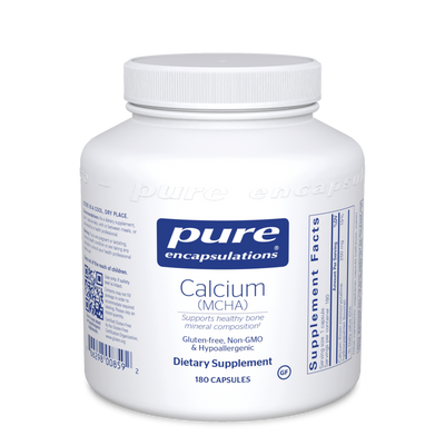 Calcium (MCHA) 180 vcaps Curated Wellness