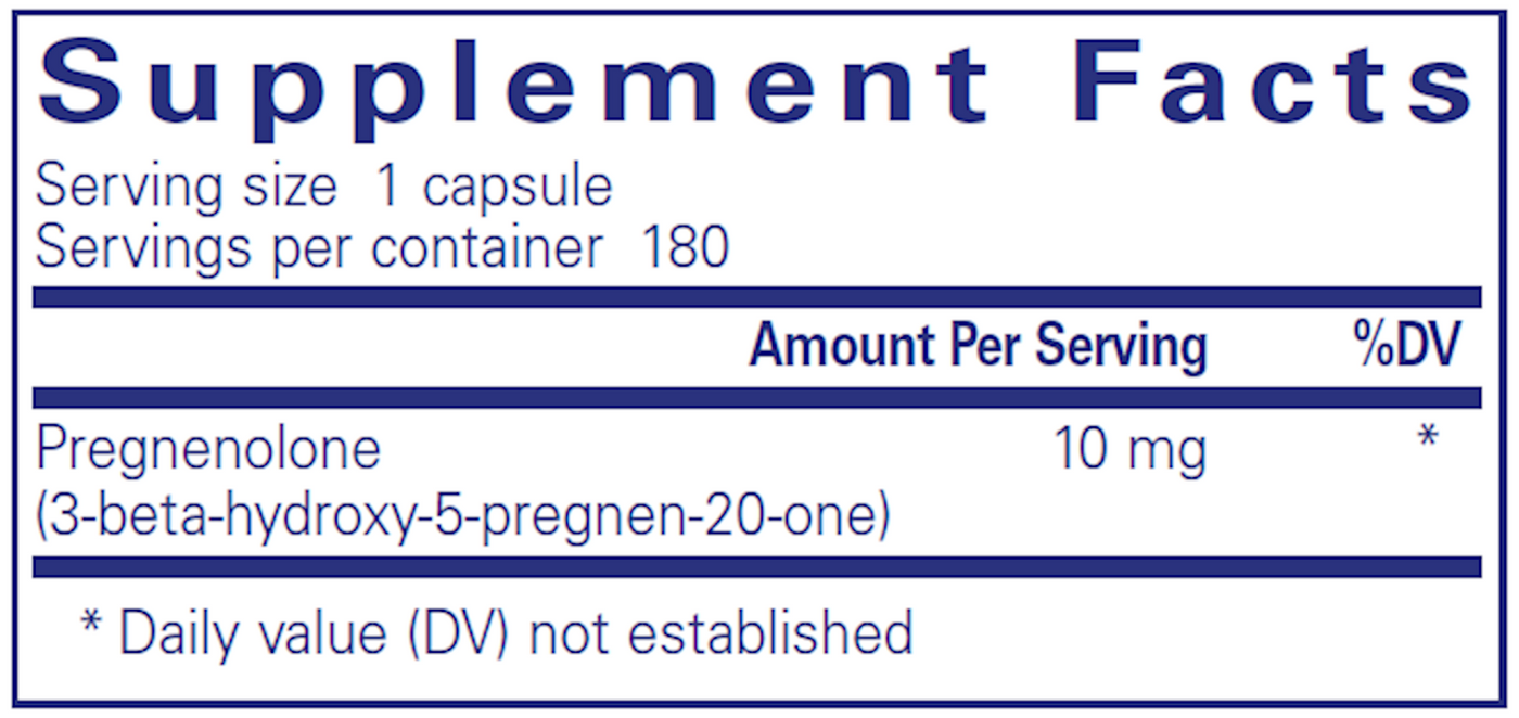 Pregnenolone 10 mg  Curated Wellness