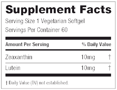 Zeaxanthin and Lutein  Curated Wellness