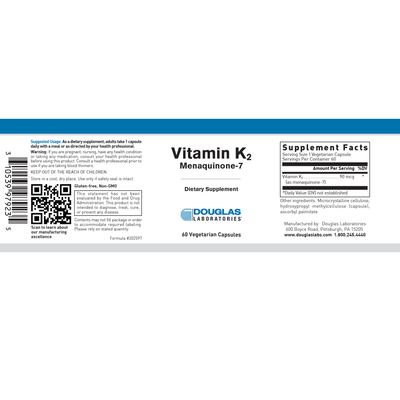 Vitamin K2 with Menaquinone-7 60 vcaps Curated Wellness