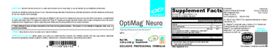 OptiMag Neuro Unflavored 102g Curated Wellness