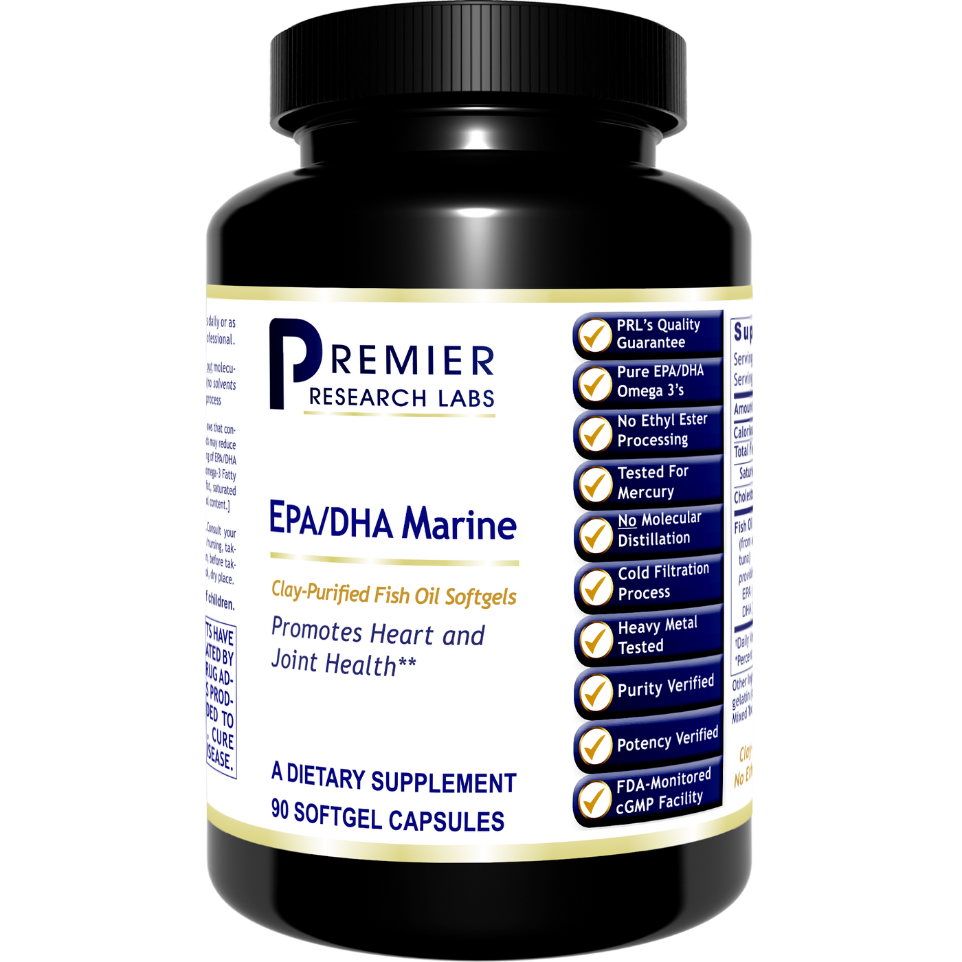 EPA/DHA Marine Softgels 90 ct Curated Wellness