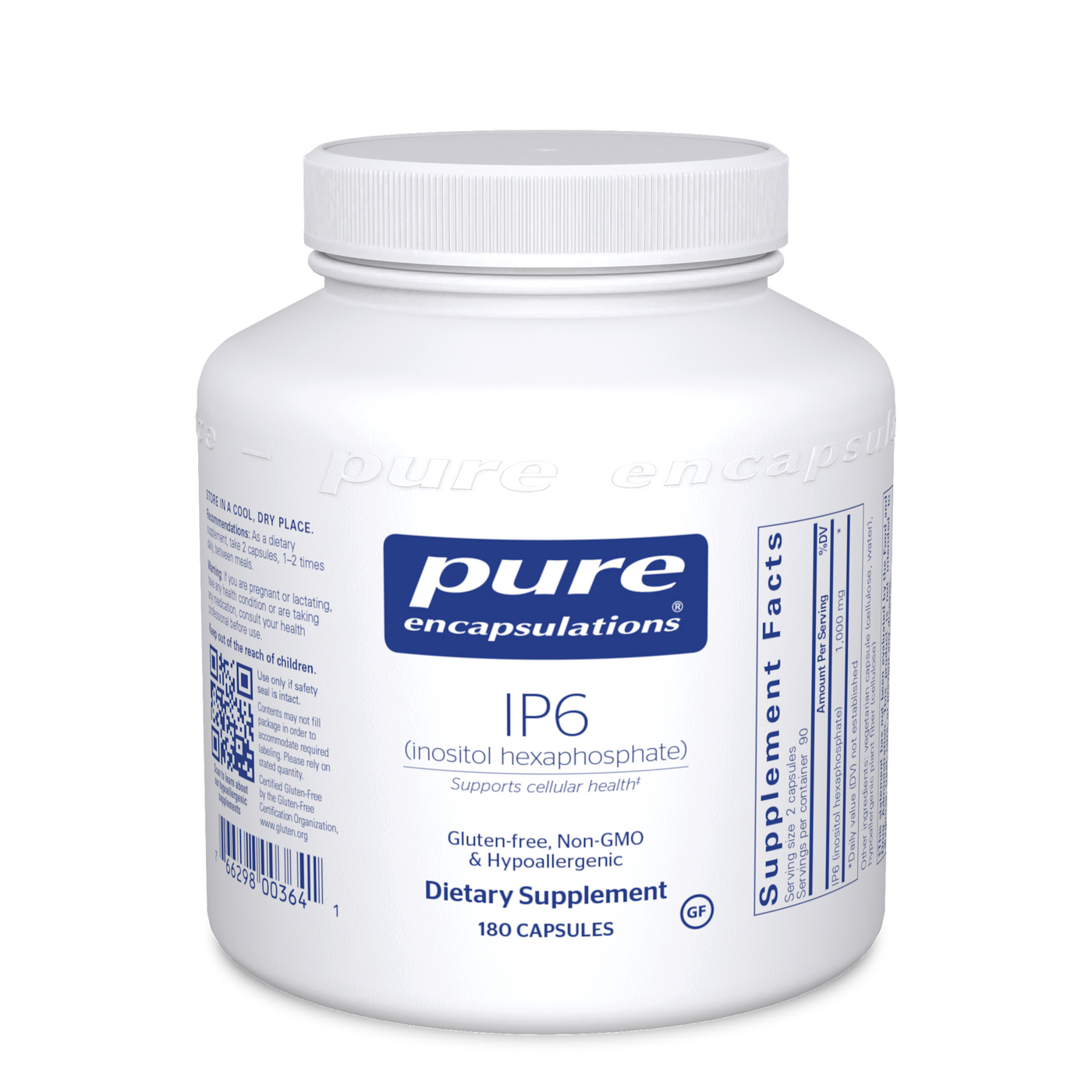 IP-6 500 mg 180 vcaps Curated Wellness