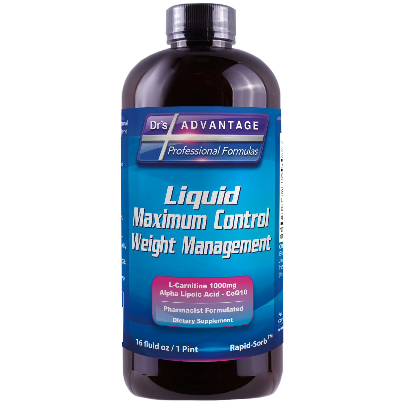 Liquid Maximum Control Wt Mgmt 16 fl oz Curated Wellness