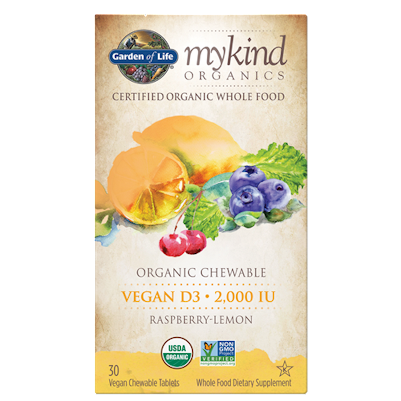mykind Organics 2000 IU Vegan D3  Curated Wellness