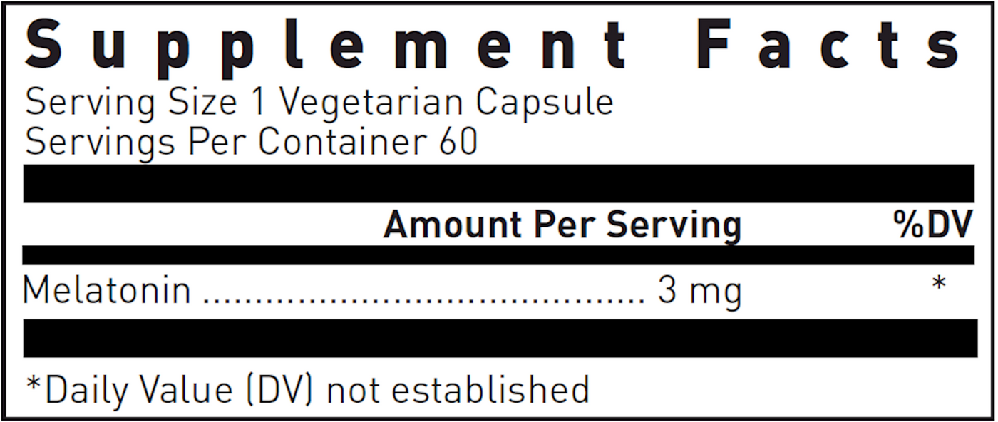 Melatonin 3 mg  Curated Wellness