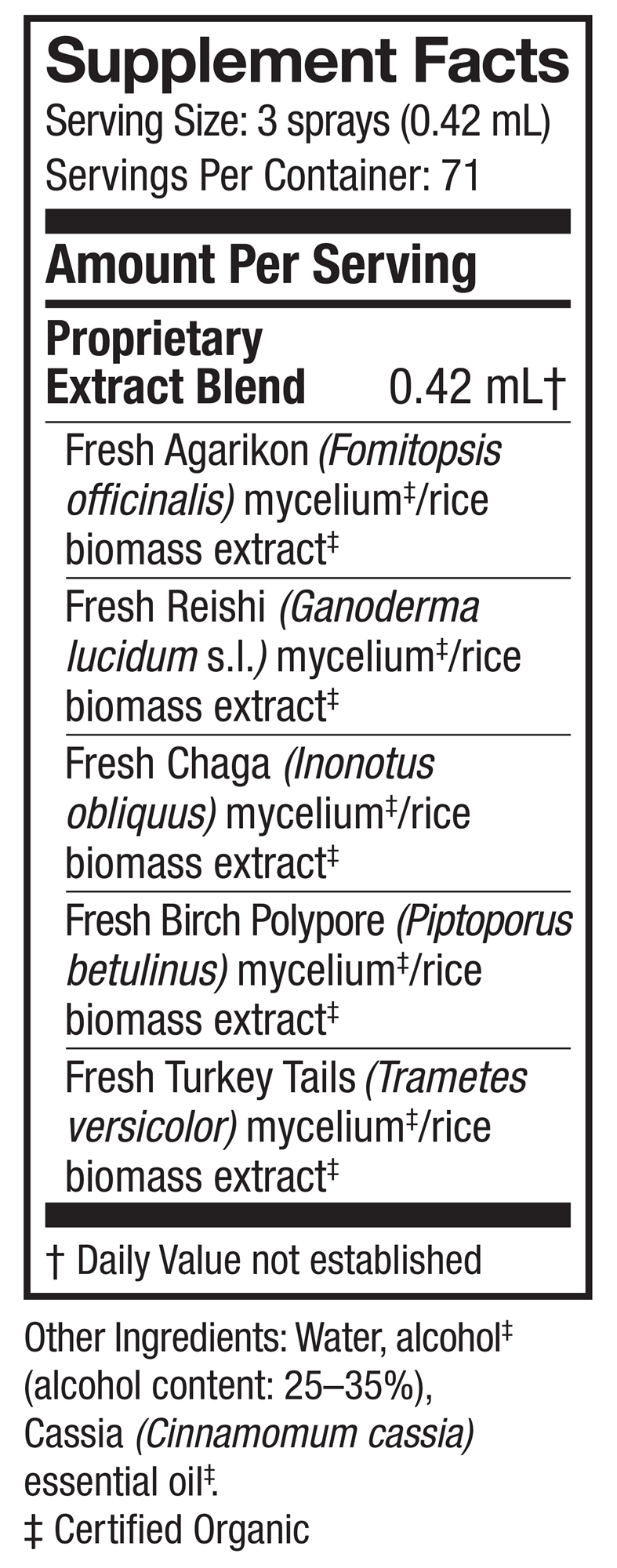 MycoShield Spray Cinn.  Curated Wellness