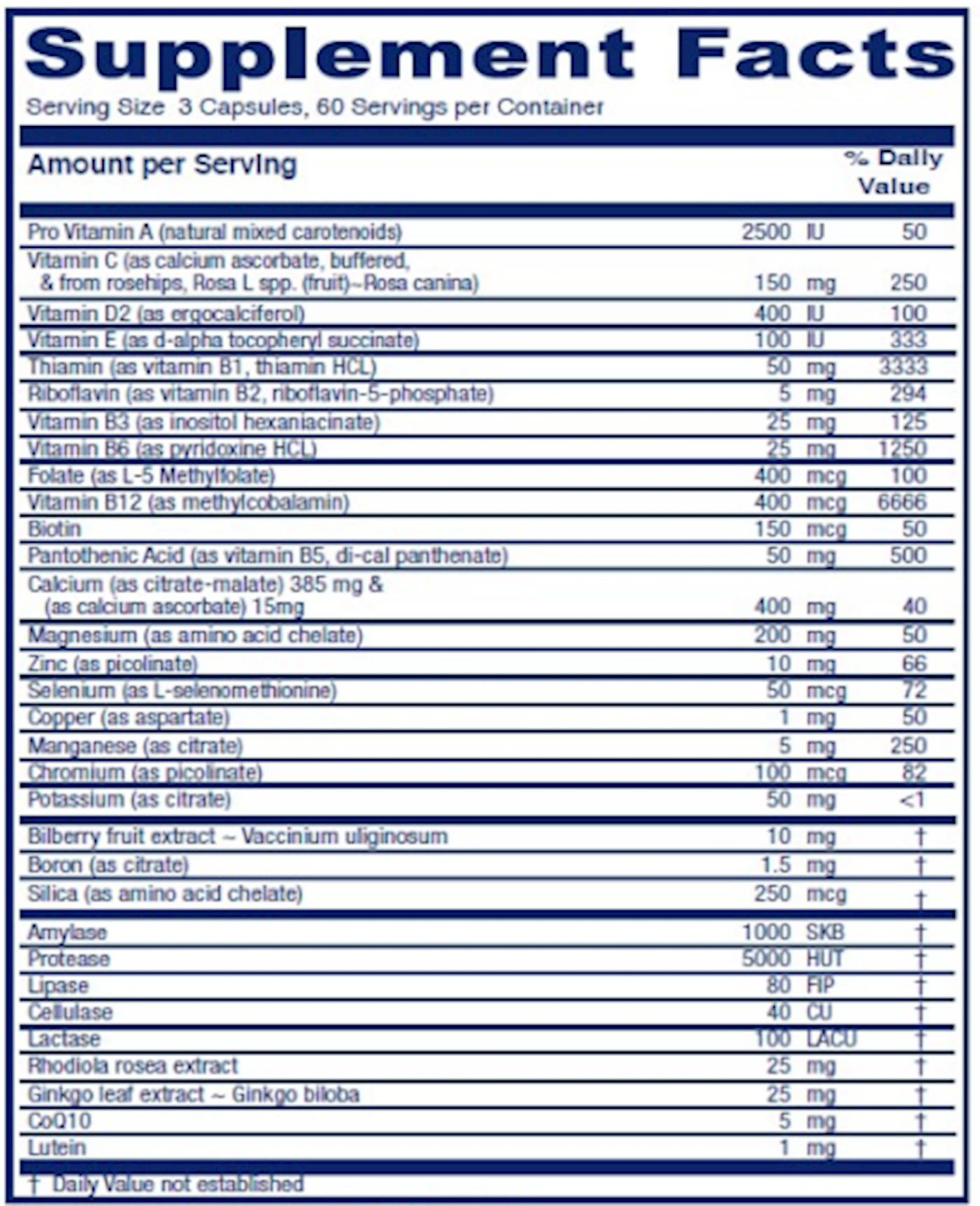 Senior Symmetry 180 vcaps Curated Wellness