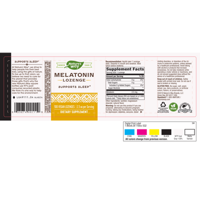 Melatonin 2.5 mg  Curated Wellness