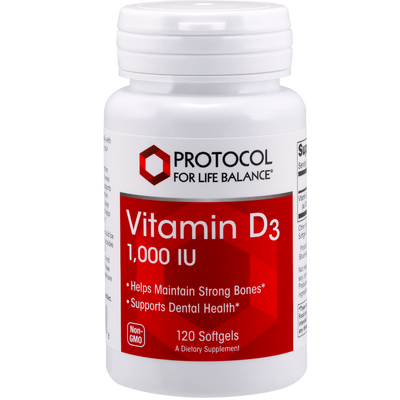 Vitamin D3 1000 IU 120 gels Curated Wellness