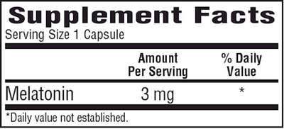 Melatonin 3 mg  Curated Wellness