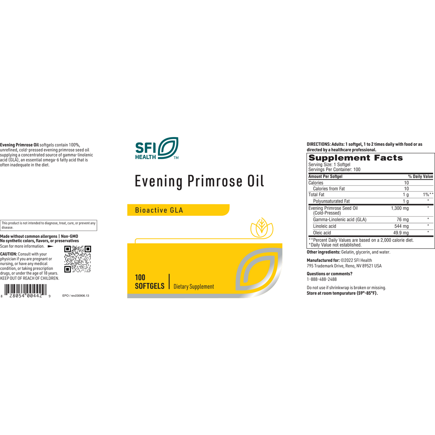 Evening Primrose Oil 100 gels