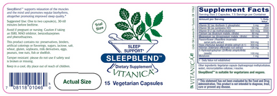 SleepBlend 15 caps Curated Wellness