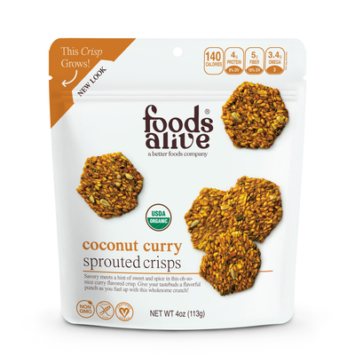 Coconut Curry Sprouted Crisps  Curated Wellness