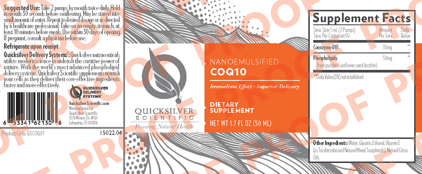 NanoEmulsified CoQ10 1.7 fl oz Curated Wellness