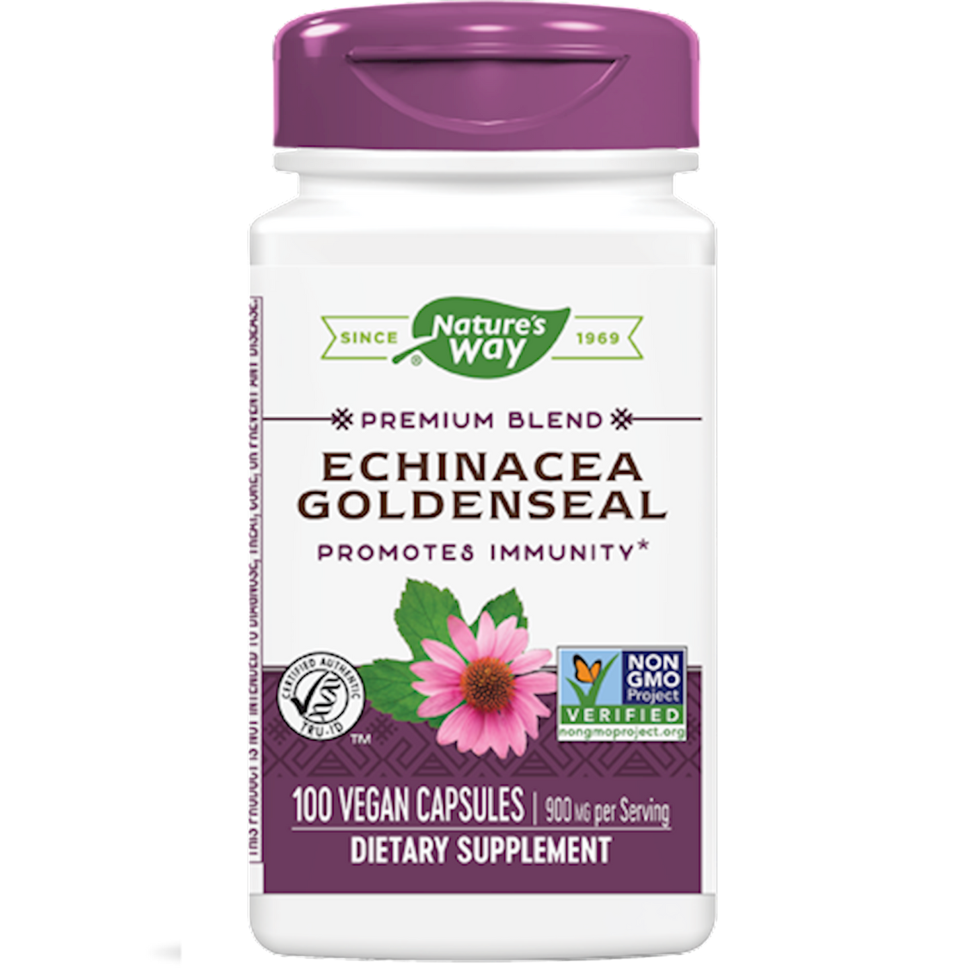 Echinacea Goldenseal 100 caps Curated Wellness