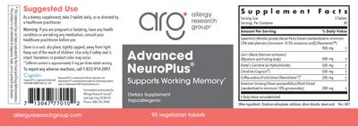 Advanced NeuroPlus 90 vegtabs Curated Wellness