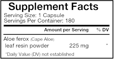 Aloe Lax 225 180 caps Curated Wellness