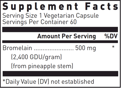 Bromelain 500 mg  Curated Wellness