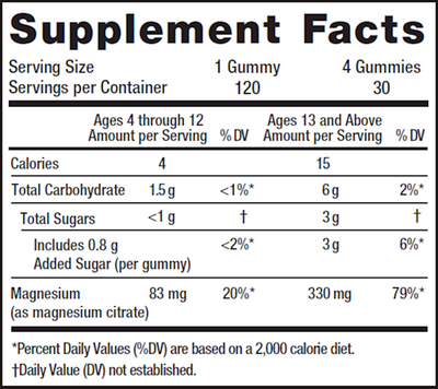 Natural Calm Gummies 120 gummies Curated Wellness