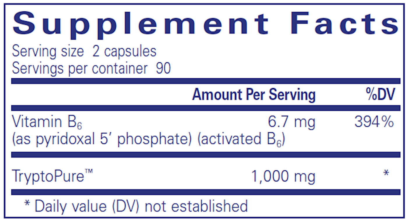 L-Tryptophan 180 vcaps Curated Wellness