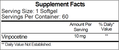 Vinpocetine 10mg  Curated Wellness