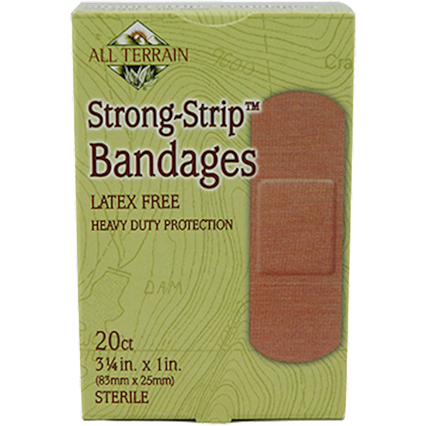 Strong Strip Bandages 1" x 3.25" 20 pc Curated Wellness