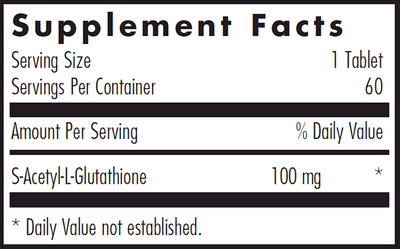 Acetyl-Glutathione 100 mg  Curated Wellness
