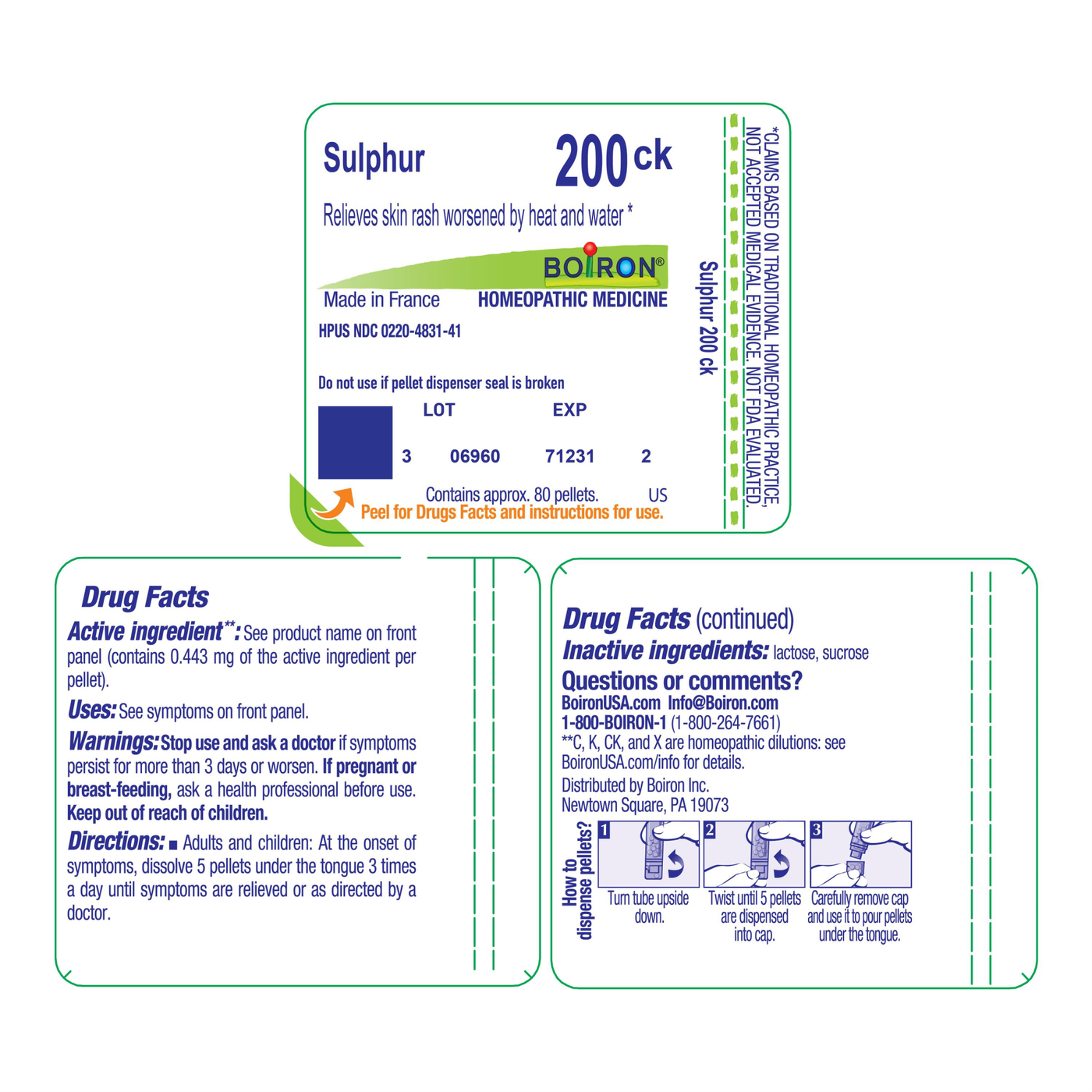 Sulphur 200CK 80 plts Curated Wellness