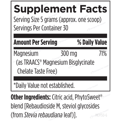 Magnesium Glycinate Powder 150 gm Curated Wellness