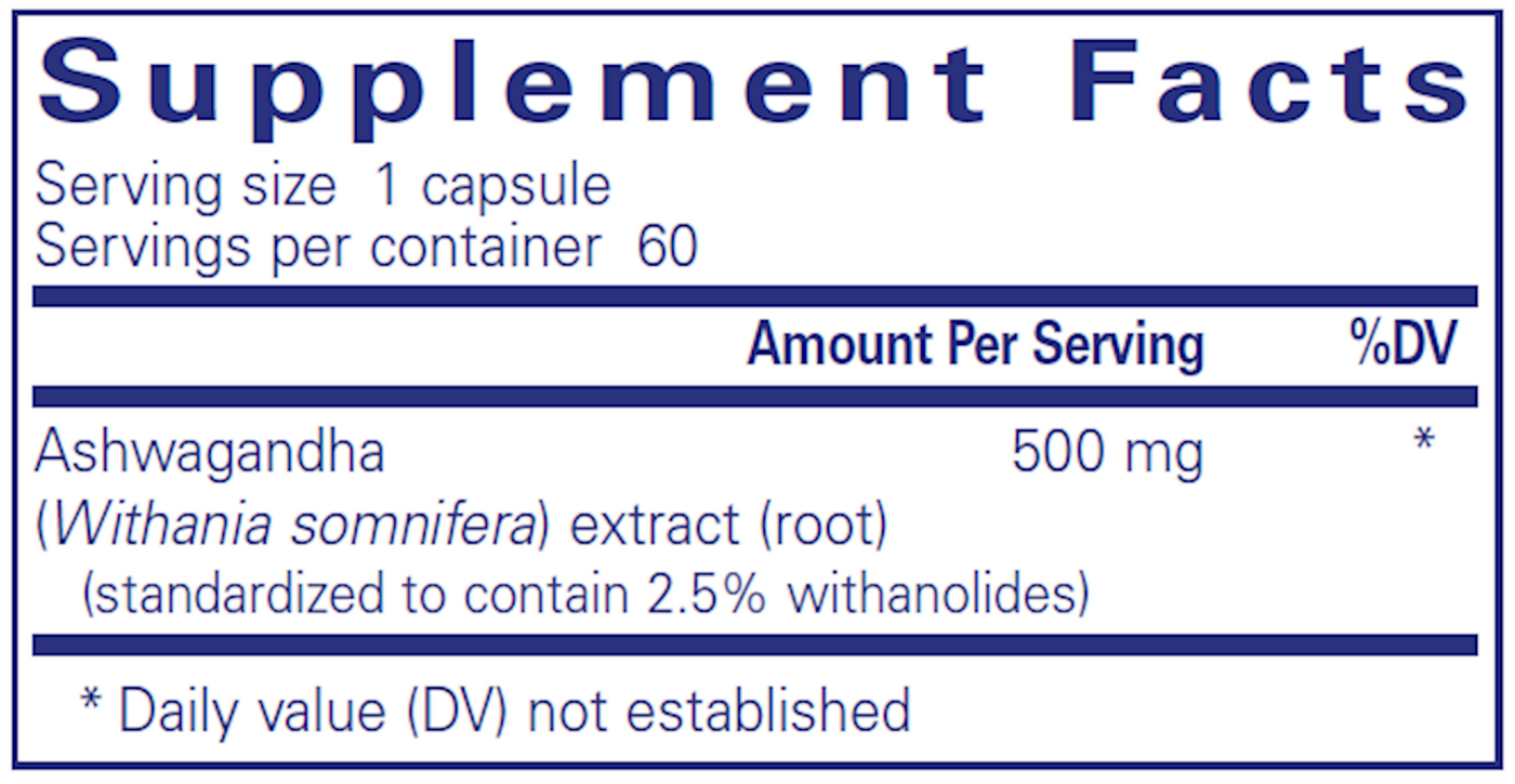 Ashwagandha 500 mg  Curated Wellness