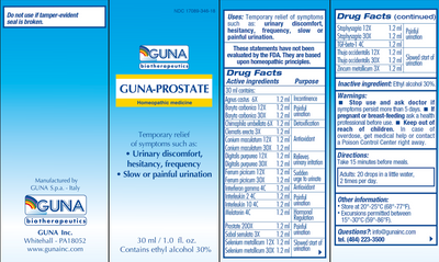 Guna-Prostate 1 fl oz Curated Wellness