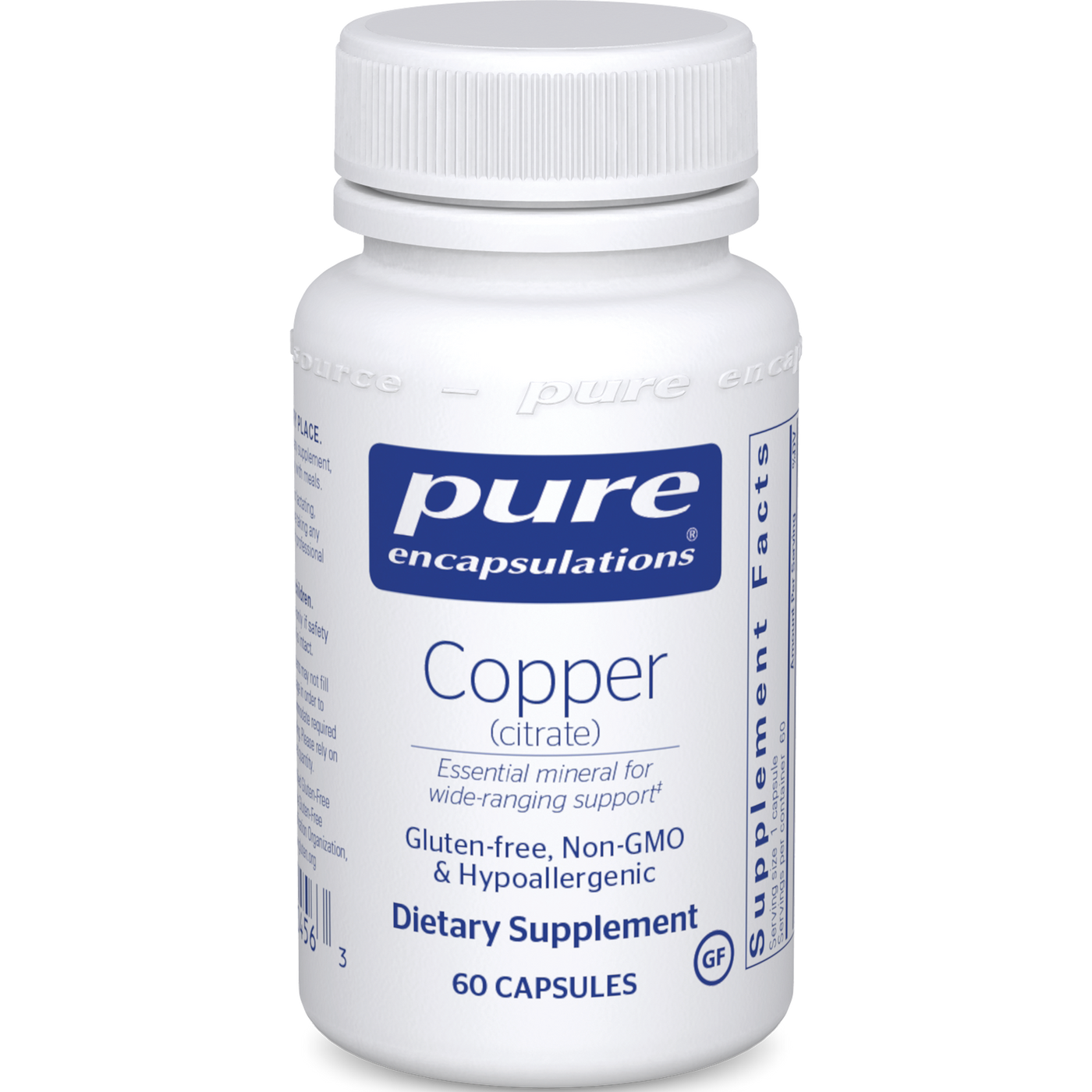 Copper (citrate) 60 vcaps Curated Wellness