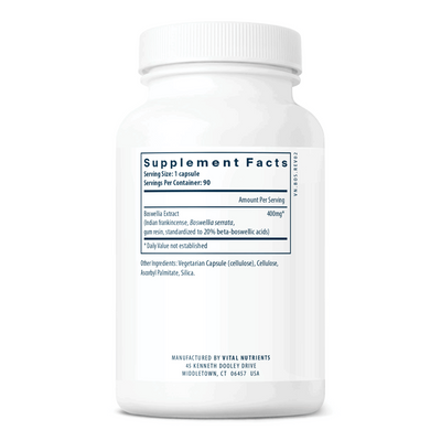 Boswellia Extract 400 mg  Curated Wellness