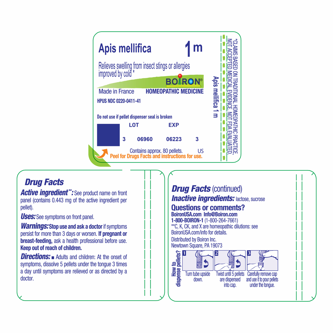 Apis mellifica 1M 80 plts Curated Wellness