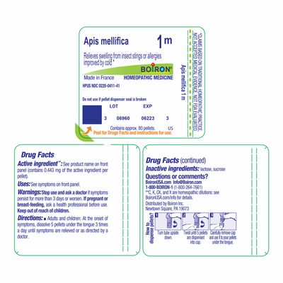 Apis mellifica 1M 80 plts Curated Wellness