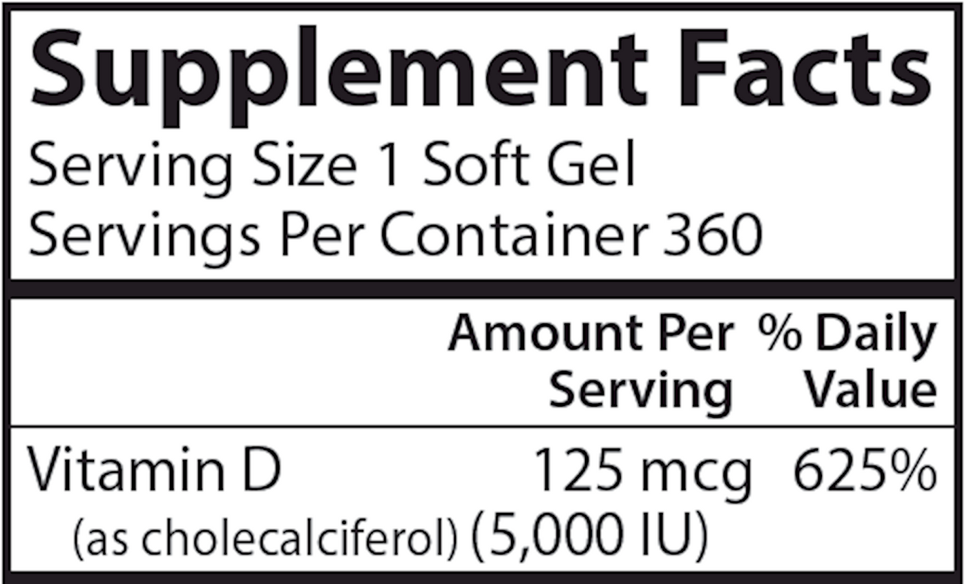 Vitamin D3 5000 IU  Curated Wellness